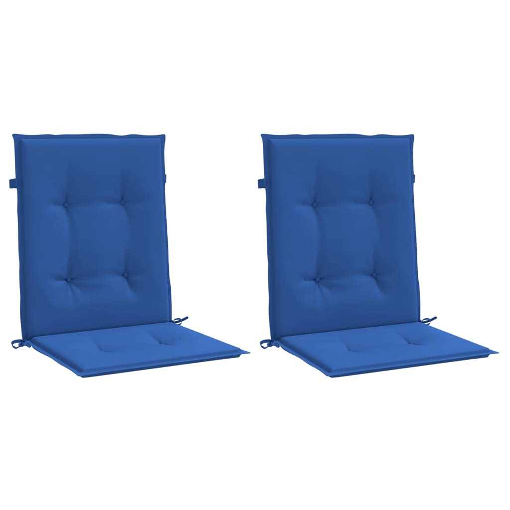 Almofadões lombares p/ cadeiras de jardim 2pcs oxford azul real