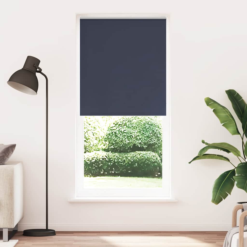Cortina de rolo blackout, 104,4 x 230 cm, largura do tecido 100 cm, cor náutica.