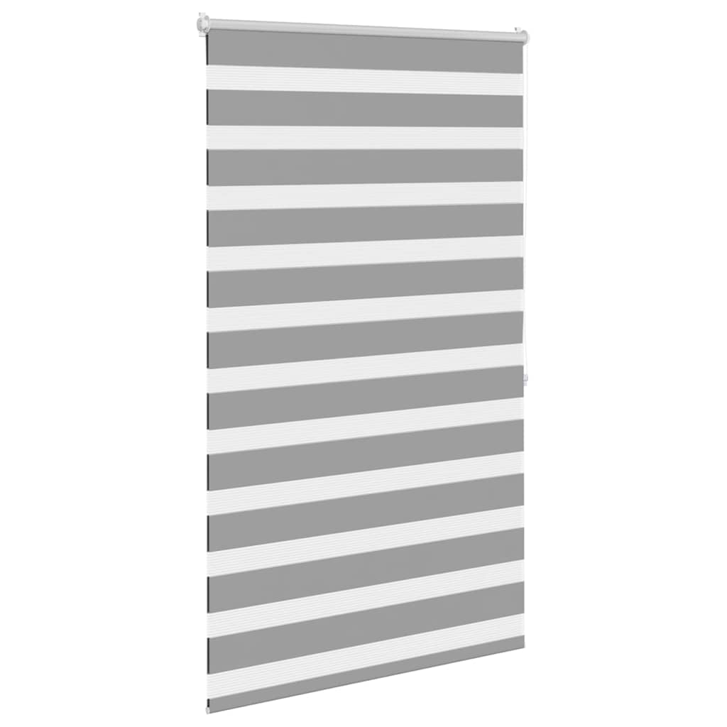 Cortina zebra 100,9x175 cm, largura do tecido 96,7 cm, cinza
