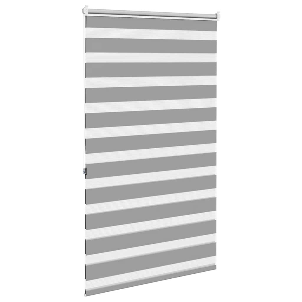 Cortina zebra 100,9x175 cm, largura do tecido 96,7 cm, cinza