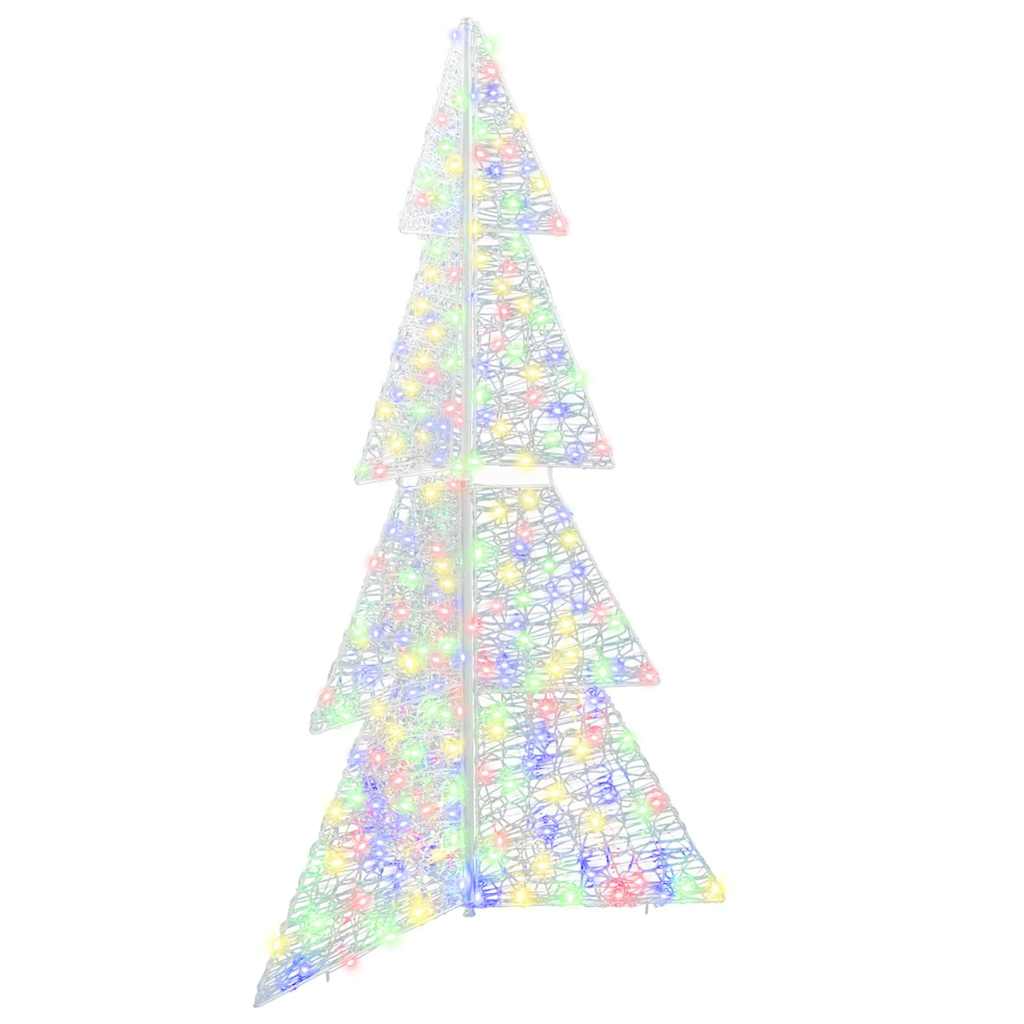 Árvore de natal com 240 leds multicolor 180 cm acrílo
