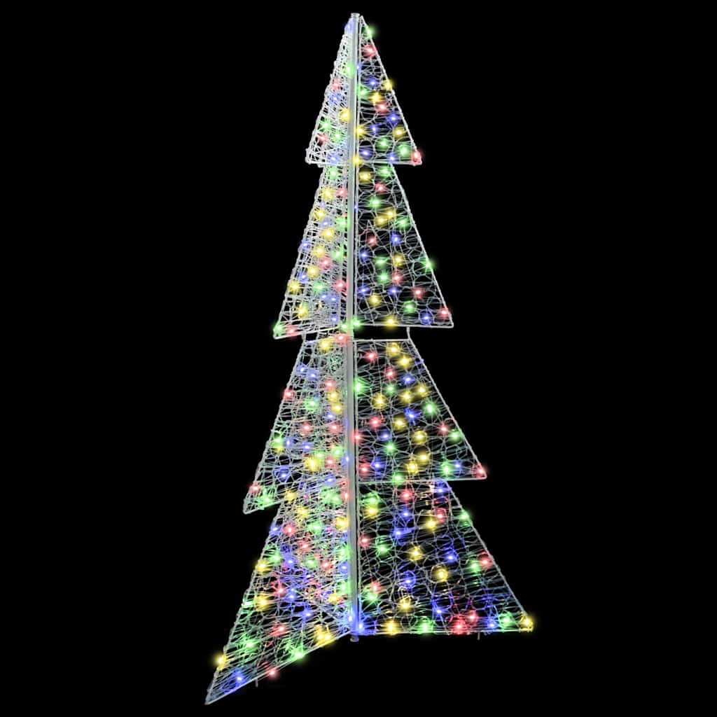 Árvore de natal com 240 leds multicolor 180 cm acrílo