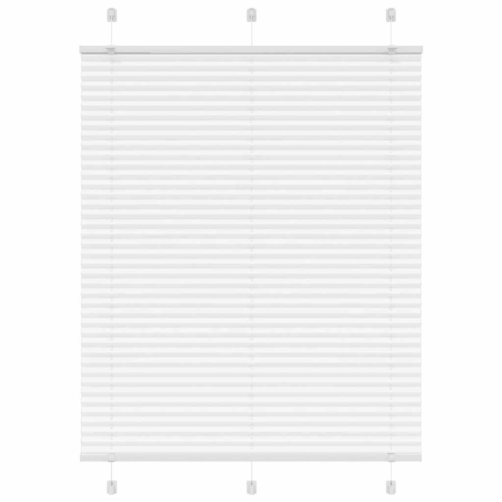 Branco plissada cega 110x150cm largura tecido 109,4cm poliéster