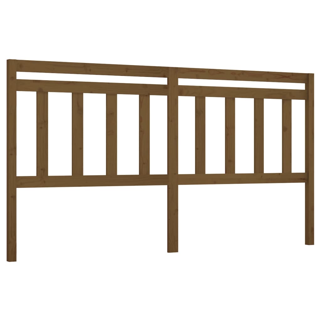 Cabeceira de cama 186x4x100 cm pinho maciço castanho mel