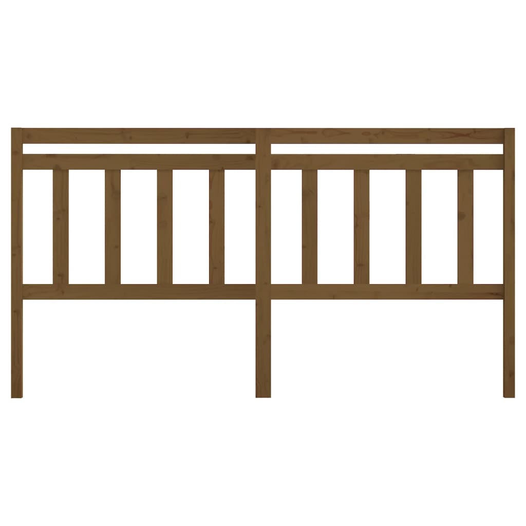 Cabeceira de cama 186x4x100 cm pinho maciço castanho mel
