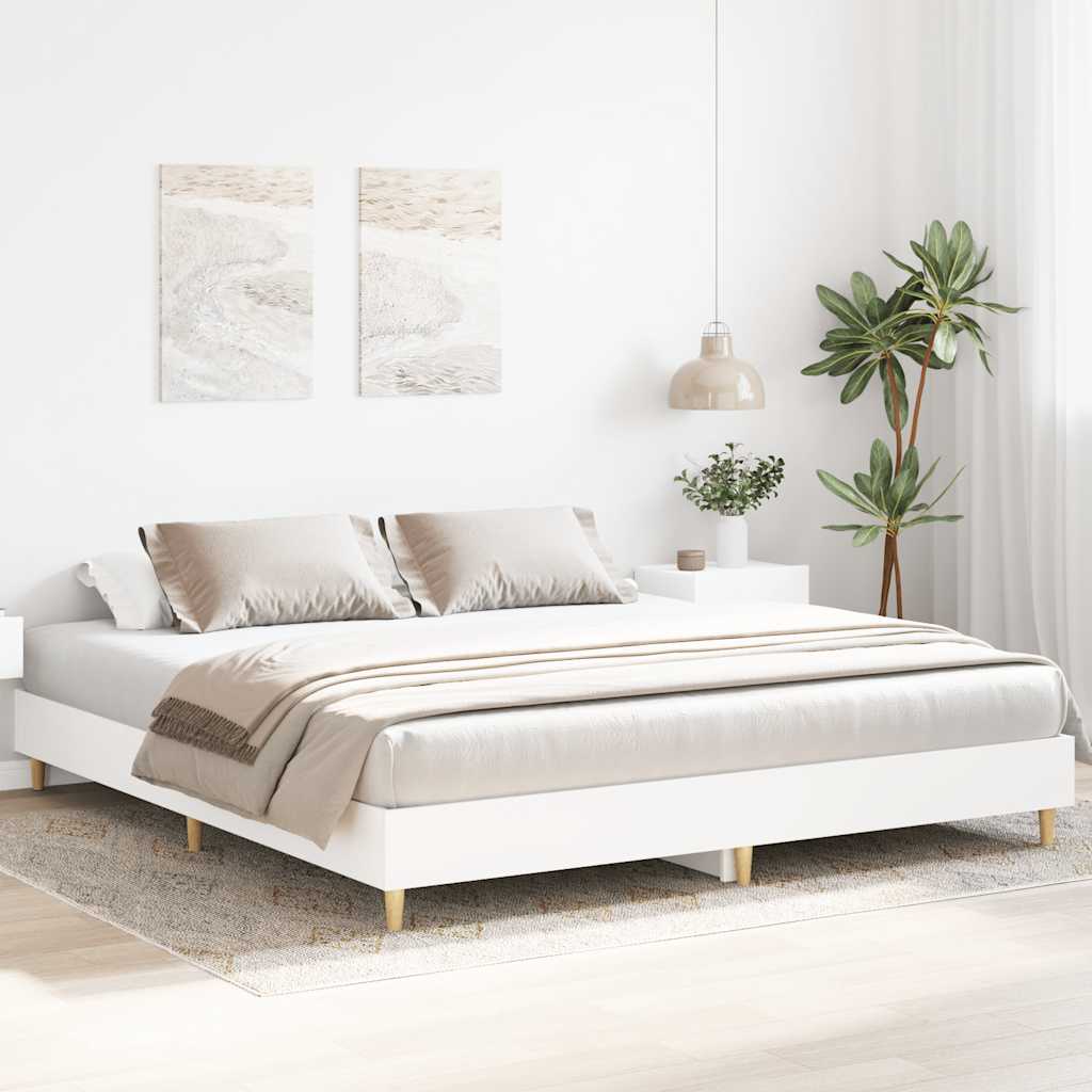 Estrutura de cama sem colchão 200x200 cm branco