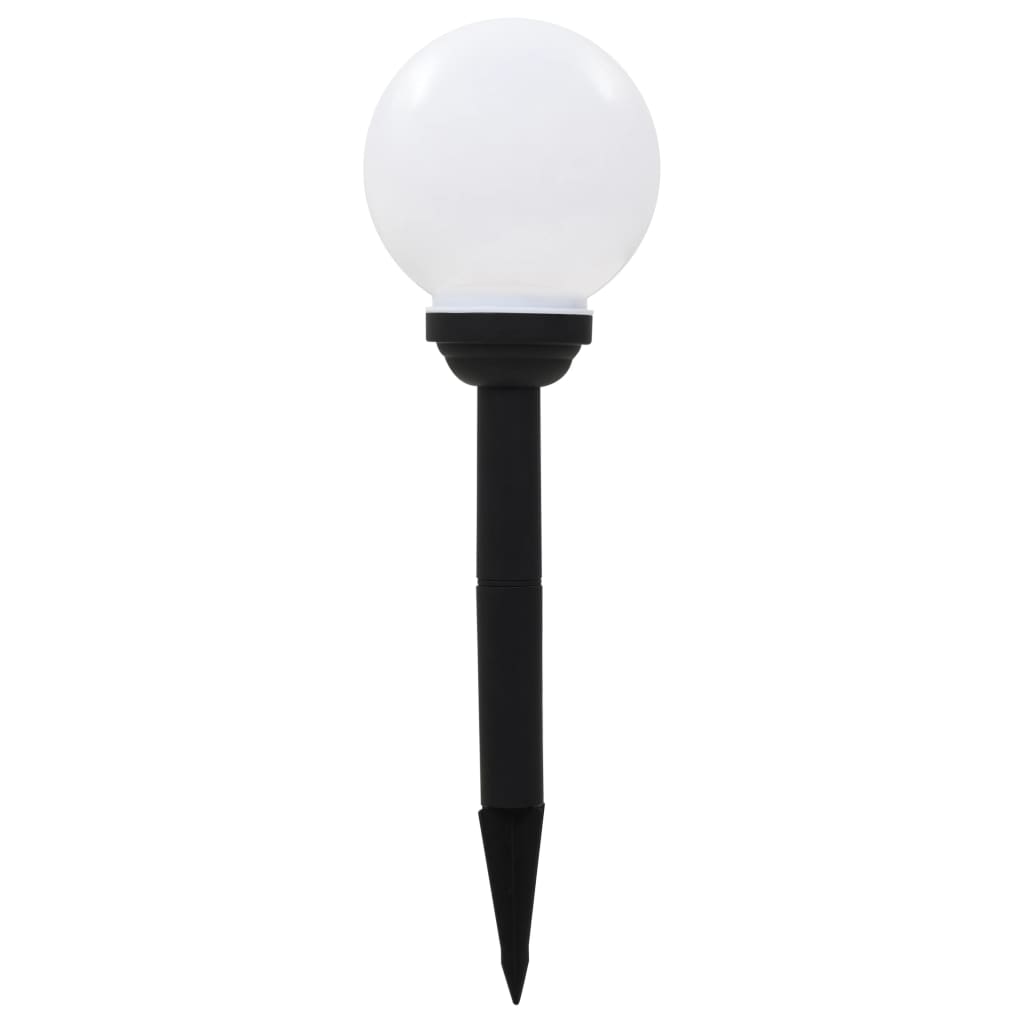 Candeeiro solar de exterior LED 4 pcs esférico 15 cm RGB