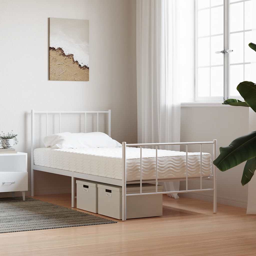 Colchão de espuma 90x210 cm dureza h2 h3 branco