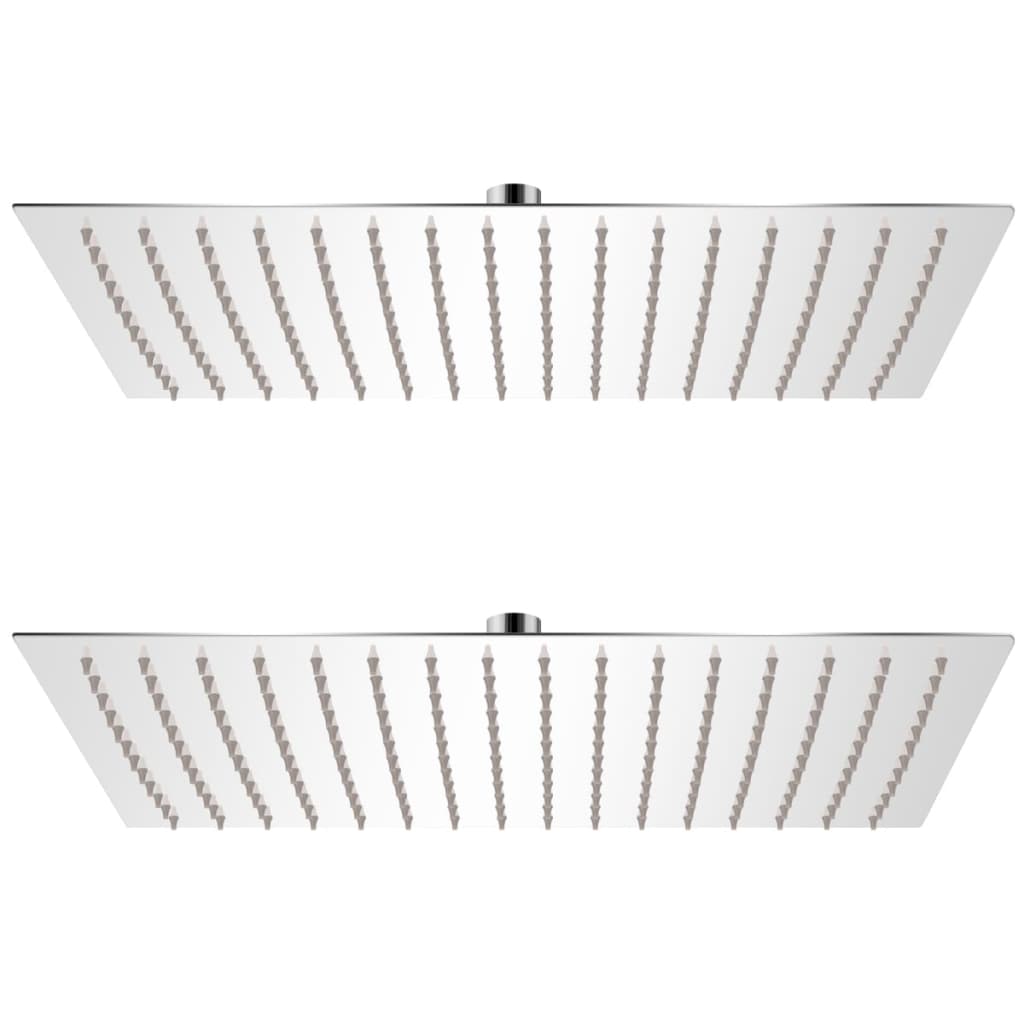 Cabeça de chuveiro 2 pcs aço inoxidável 30x40 cm
