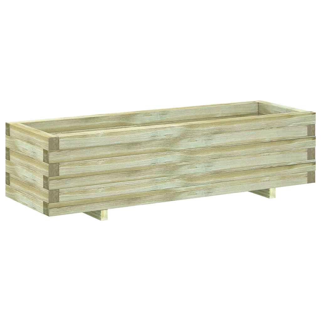 Canteiro elevado 120x40x30 cm madeira retangular