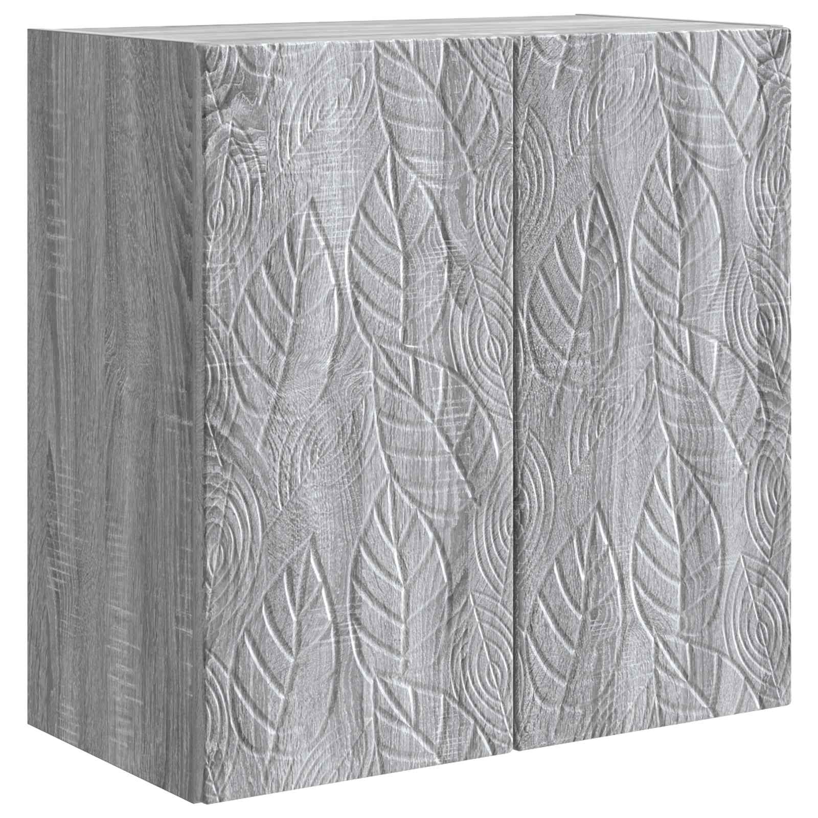 Armário de parede sonoma cinzento 59 x 31 x 60 cm