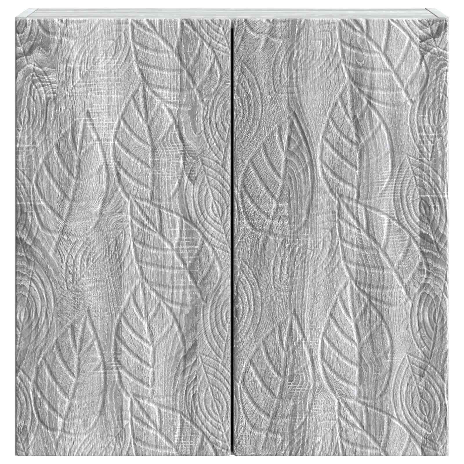 Armário de parede sonoma cinzento 59 x 31 x 60 cm