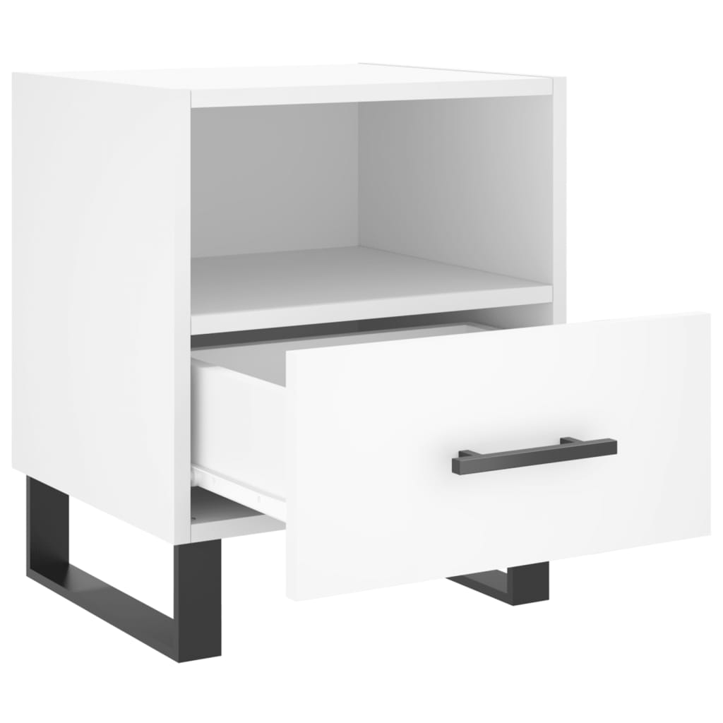 Mesa de cabeceira 40x35x47,5 cm derivados de madeira branco