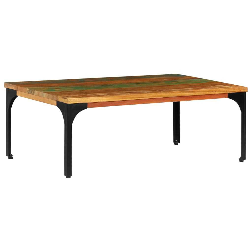 Mesa de centro 100x60x35cm madeira recuperada maciça