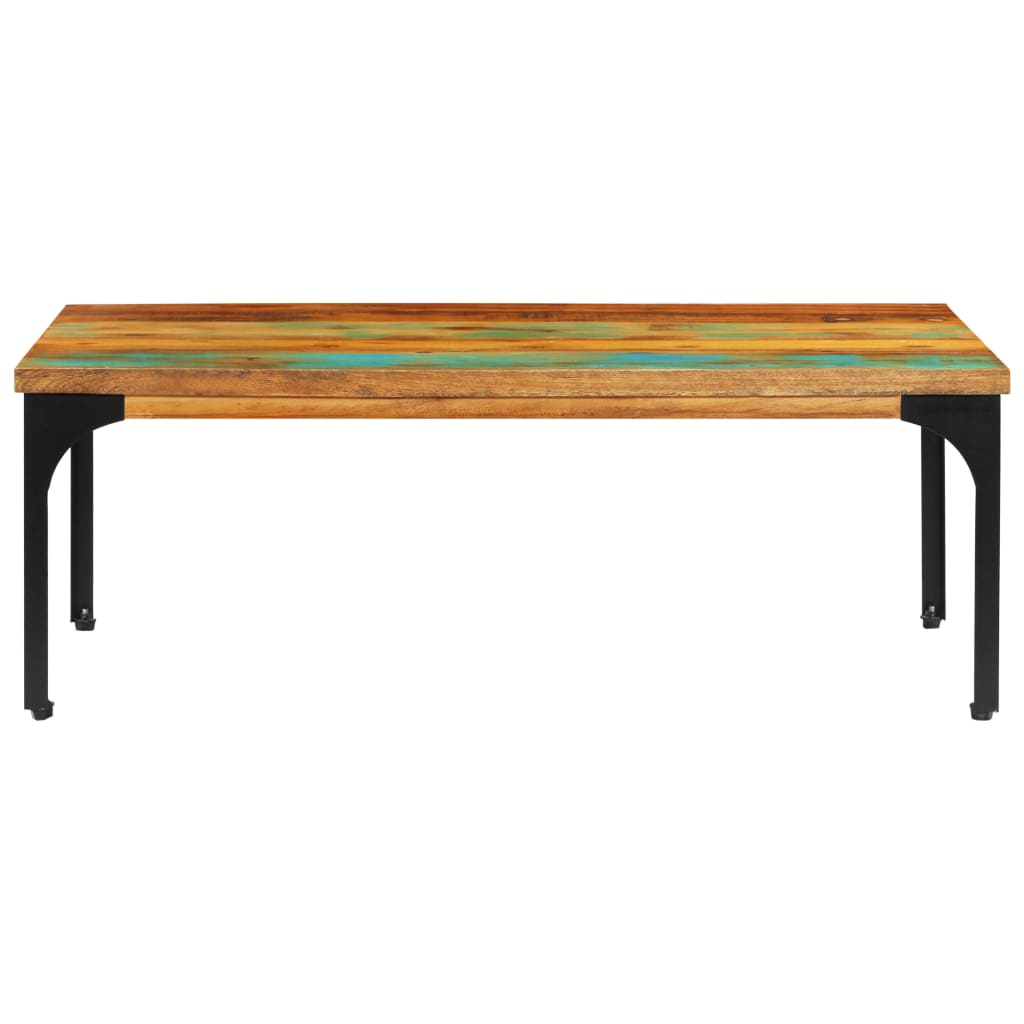 Mesa de centro 100x60x35cm madeira recuperada maciça