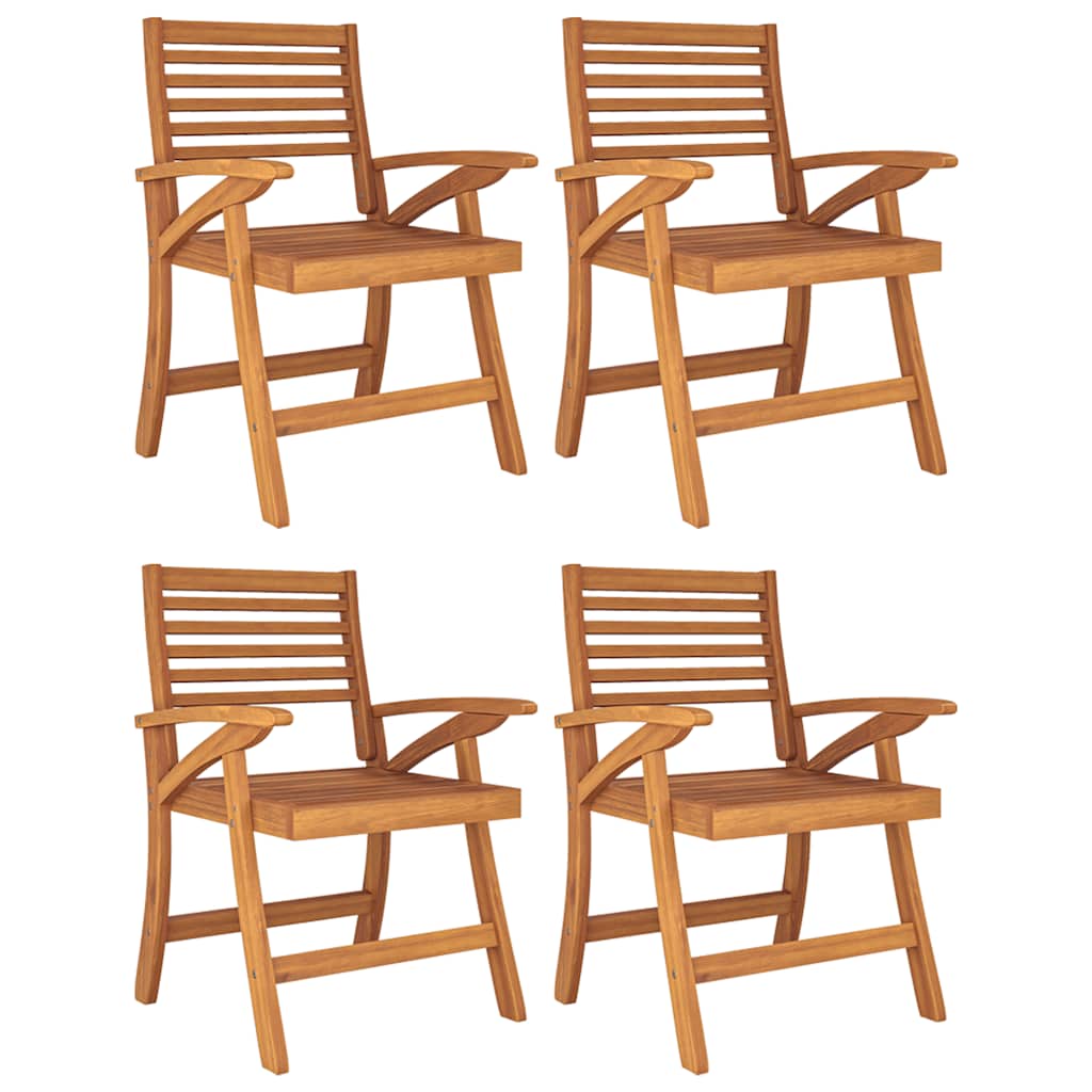 Conjunto de jantar p/ jardim 5 pcs madeira de acácia maciça