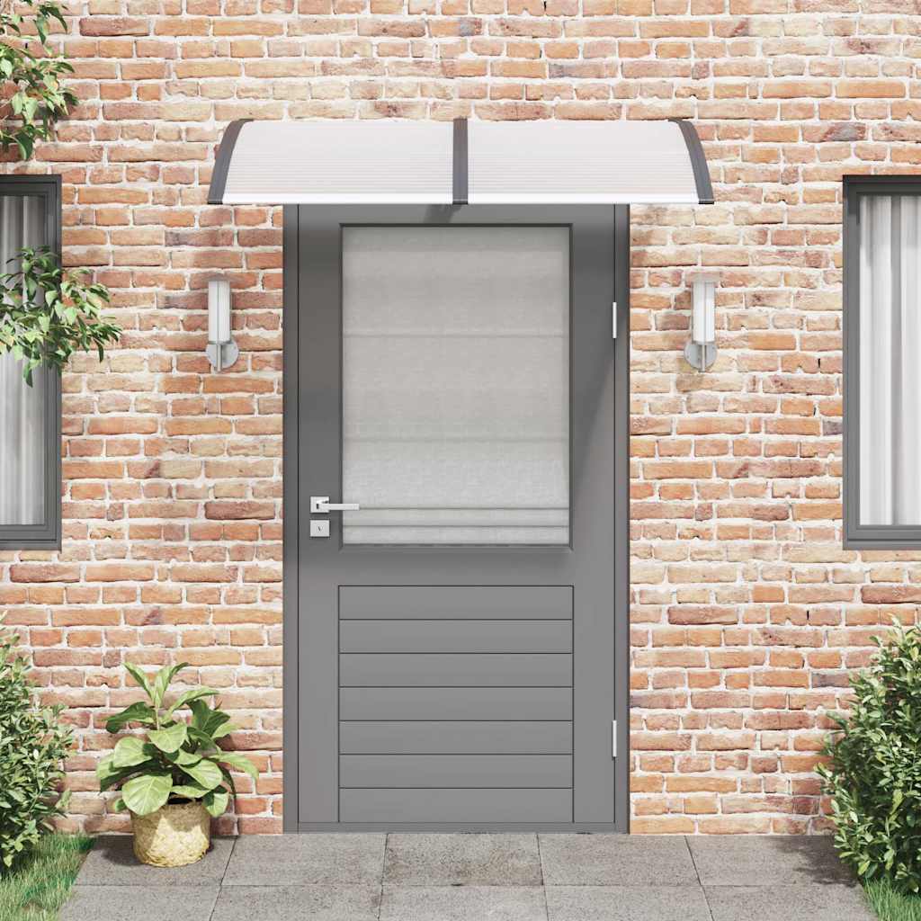 Toldo de porta 150x100 cm policarbonato preto