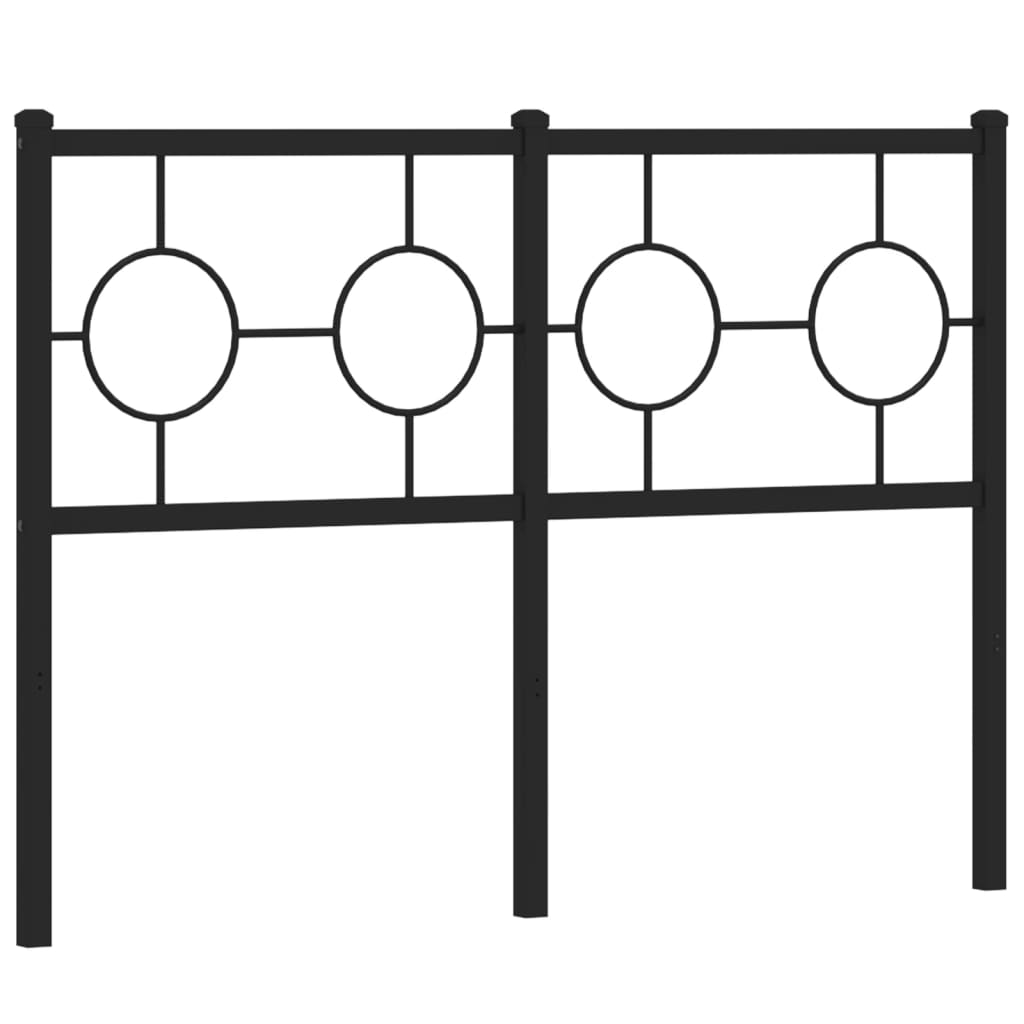 Cabeceira de substituição 120 cm metal preto
