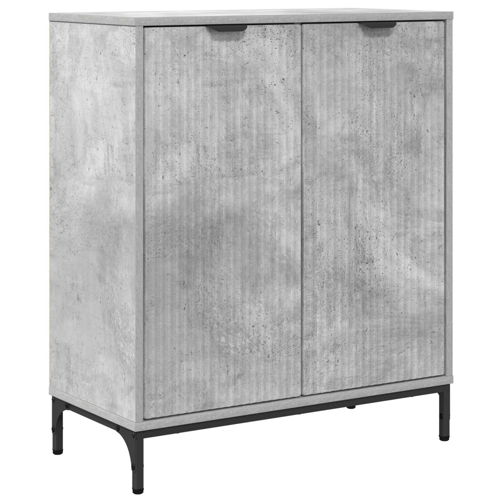 Buffet cinzento 69,5 x 33 x 82 cm derivados de madeira