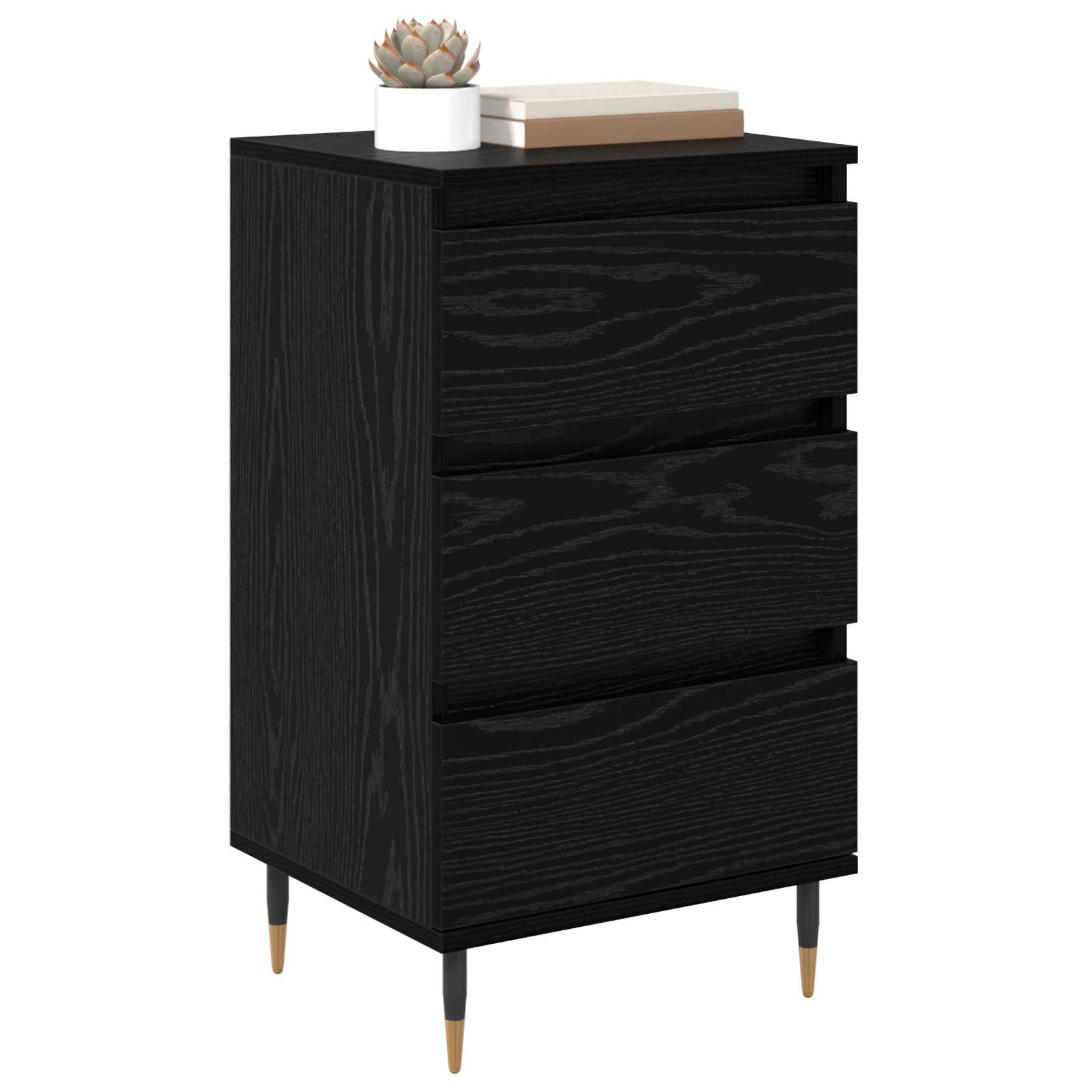 Buffet carvalho preto 35 x 40 x 70 cm derivados de madeira