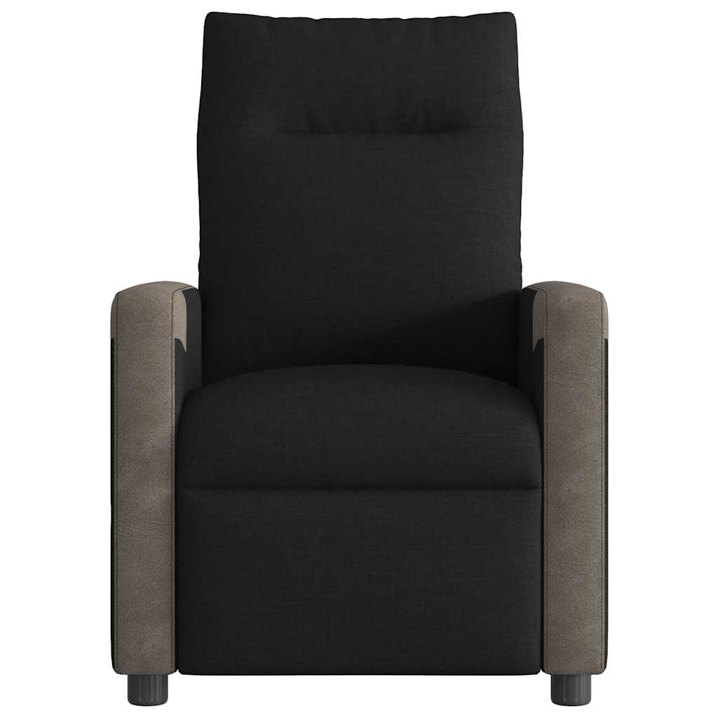 Poltrona reclinável tecido preto