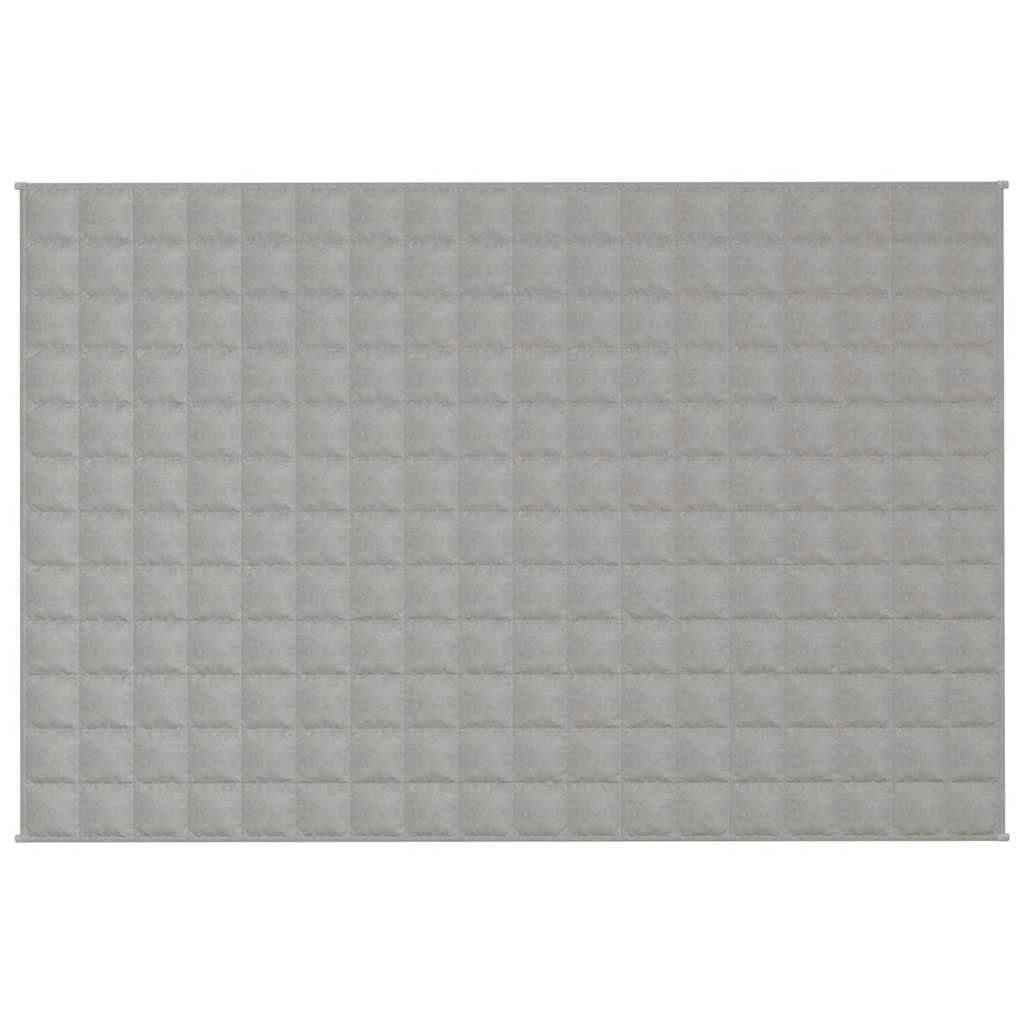 Manta pesada 9 kg 120x180 cm tecido cinza