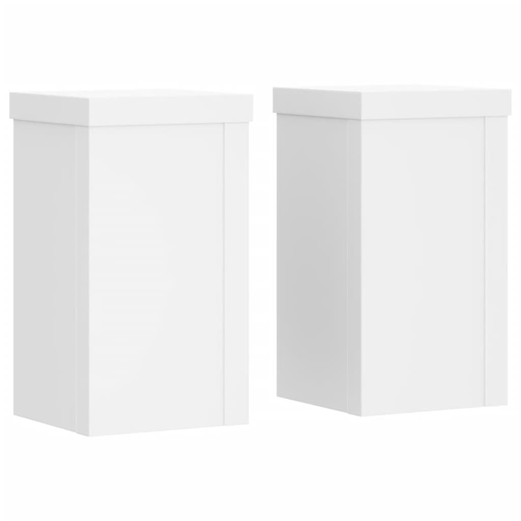 Suportes p/ plantas 2 pcs 10x10x18 cm derivados madeira branco