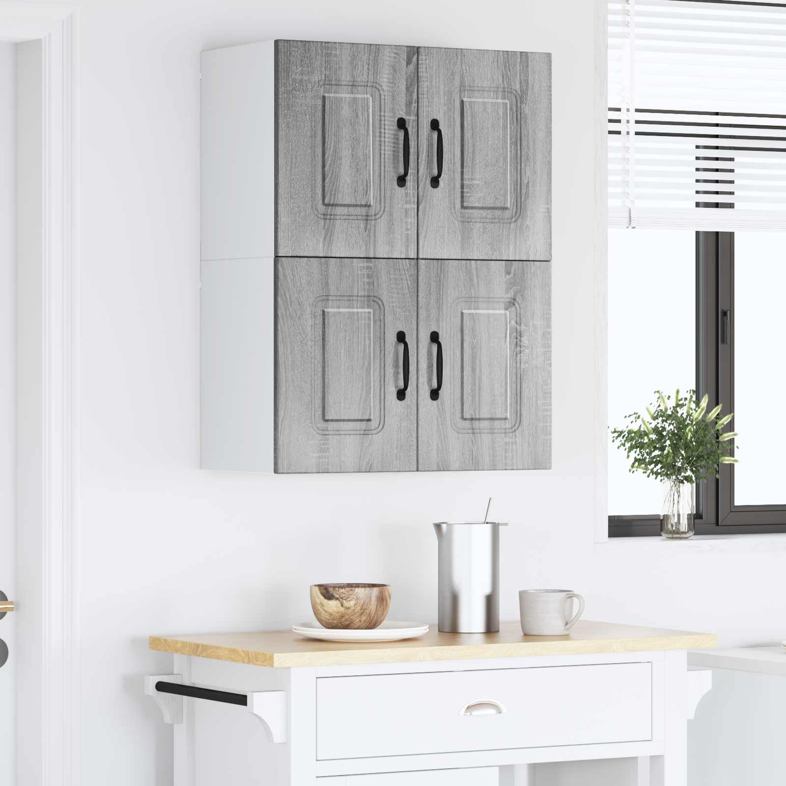 Painel de lava-louça kalmar 2 unid. cinza sonoma