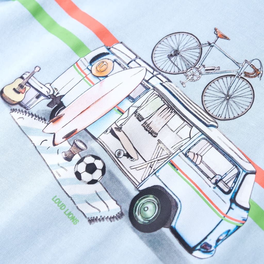 T-shirt para criança azul-claro 116