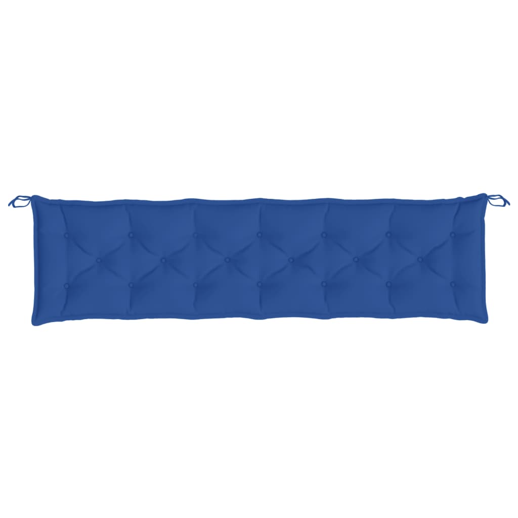 Almofadão p/ banco jardim 200x50x7 cm tecido oxford azul royal