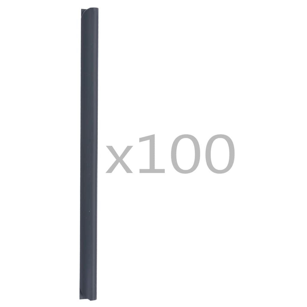 100 Pcs clipes para faixas de vedação PVC antracite