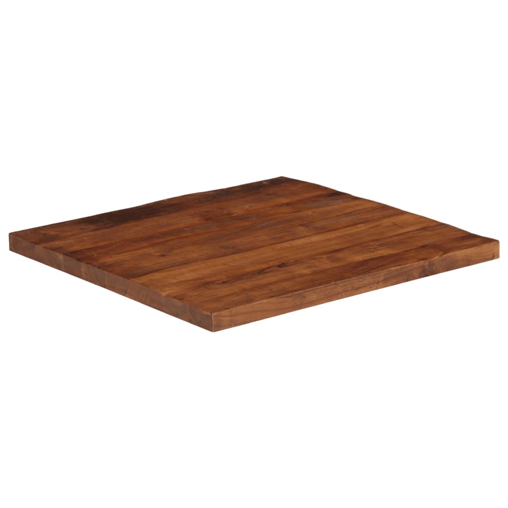 Tampo de mesa quadrado 80x80x2,5 cm madeira recuperada maciça