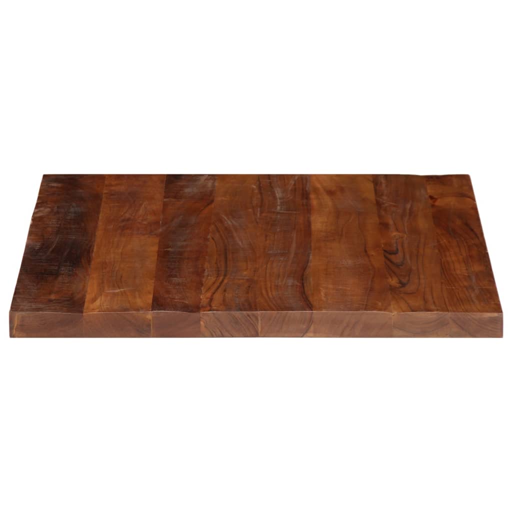 Tampo de mesa quadrado 80x80x2,5 cm madeira recuperada maciça