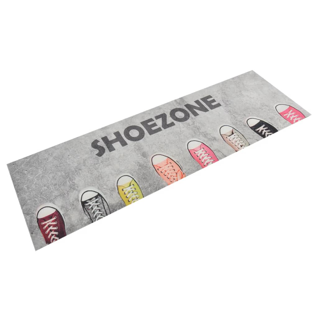 Tapete de cozinha lavável 60x180 cm veludo padrão shoezone