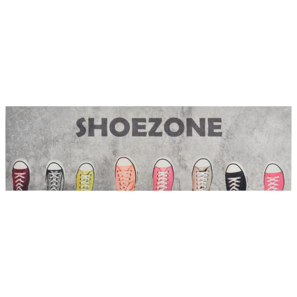 Tapete de cozinha lavável 60x180 cm veludo padrão shoezone
