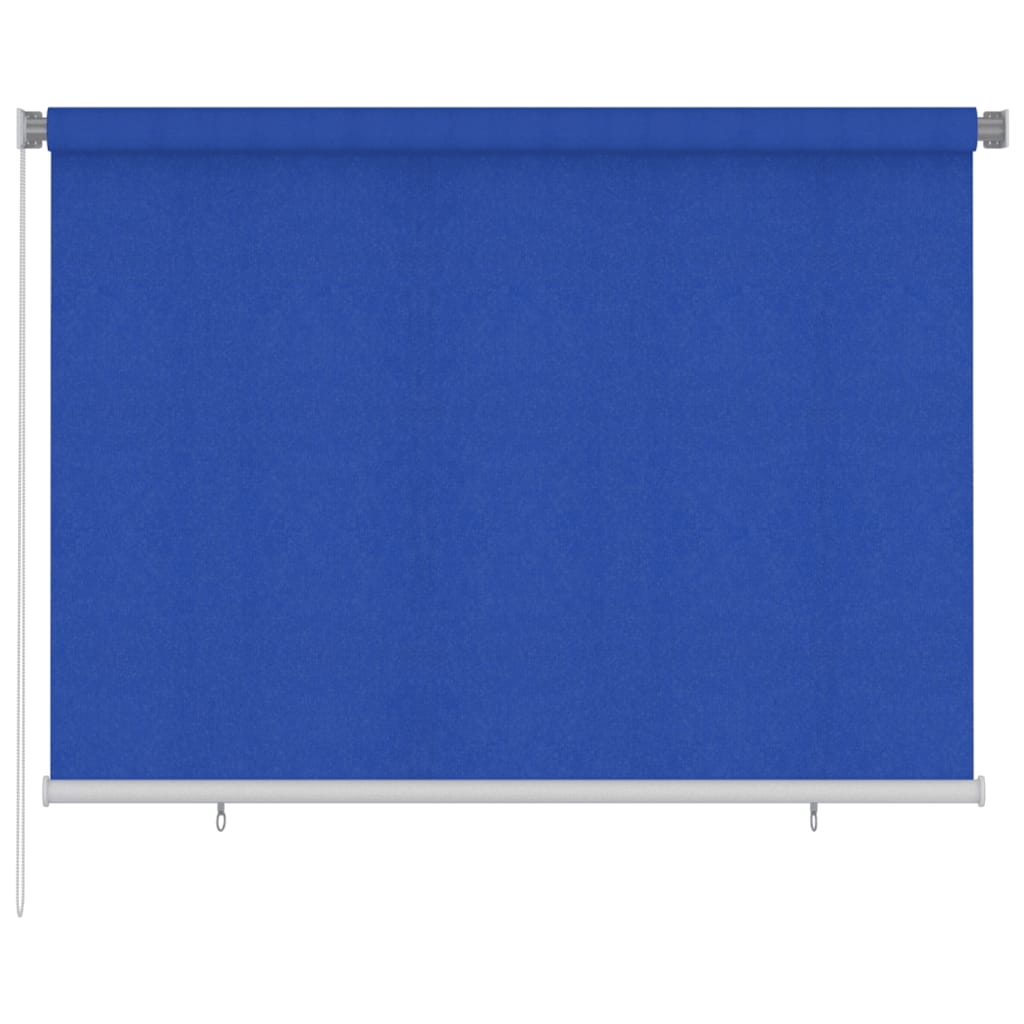 Estore de rolo para exterior 205 (l) x 140 (a) cm azul HDPE