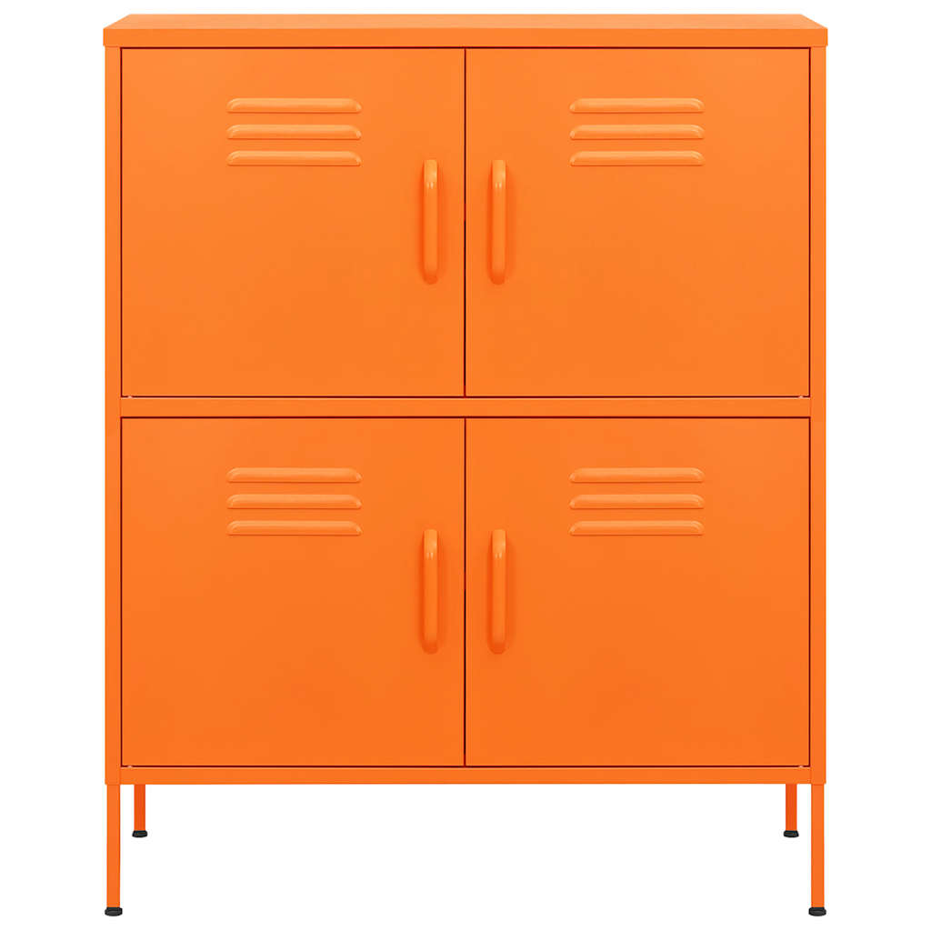 Armário de arrumação aço 80x35x101,5 cm laranja