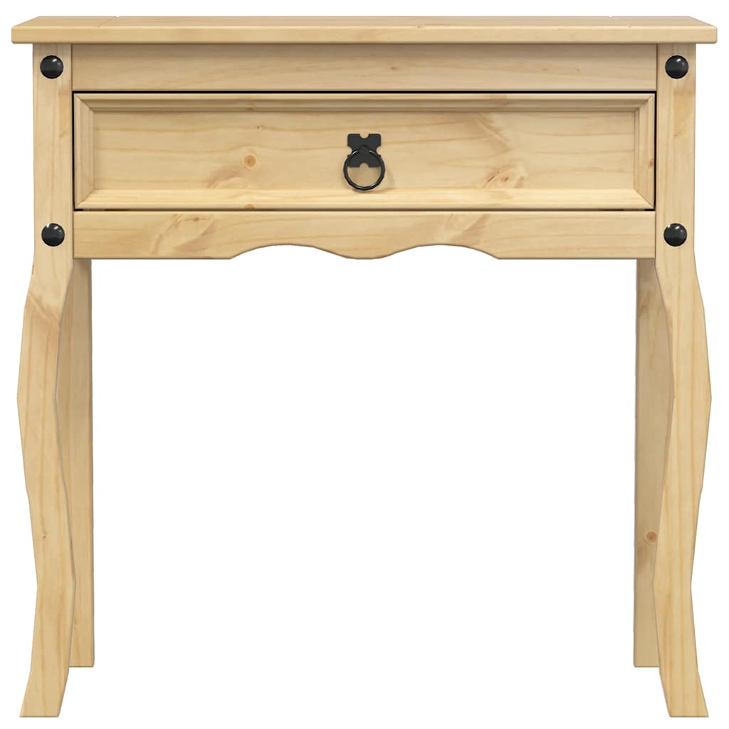 Mesa consola corona 73x35x73 cm madeira de pinho maciça