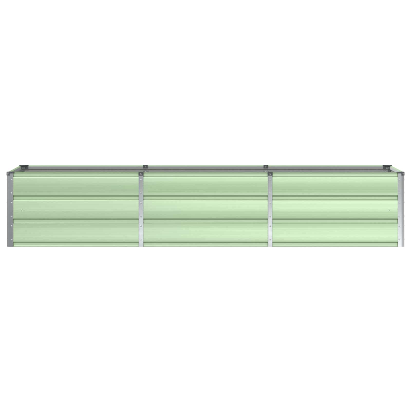 Floreira verde 240 x 80 x 45 cm aço