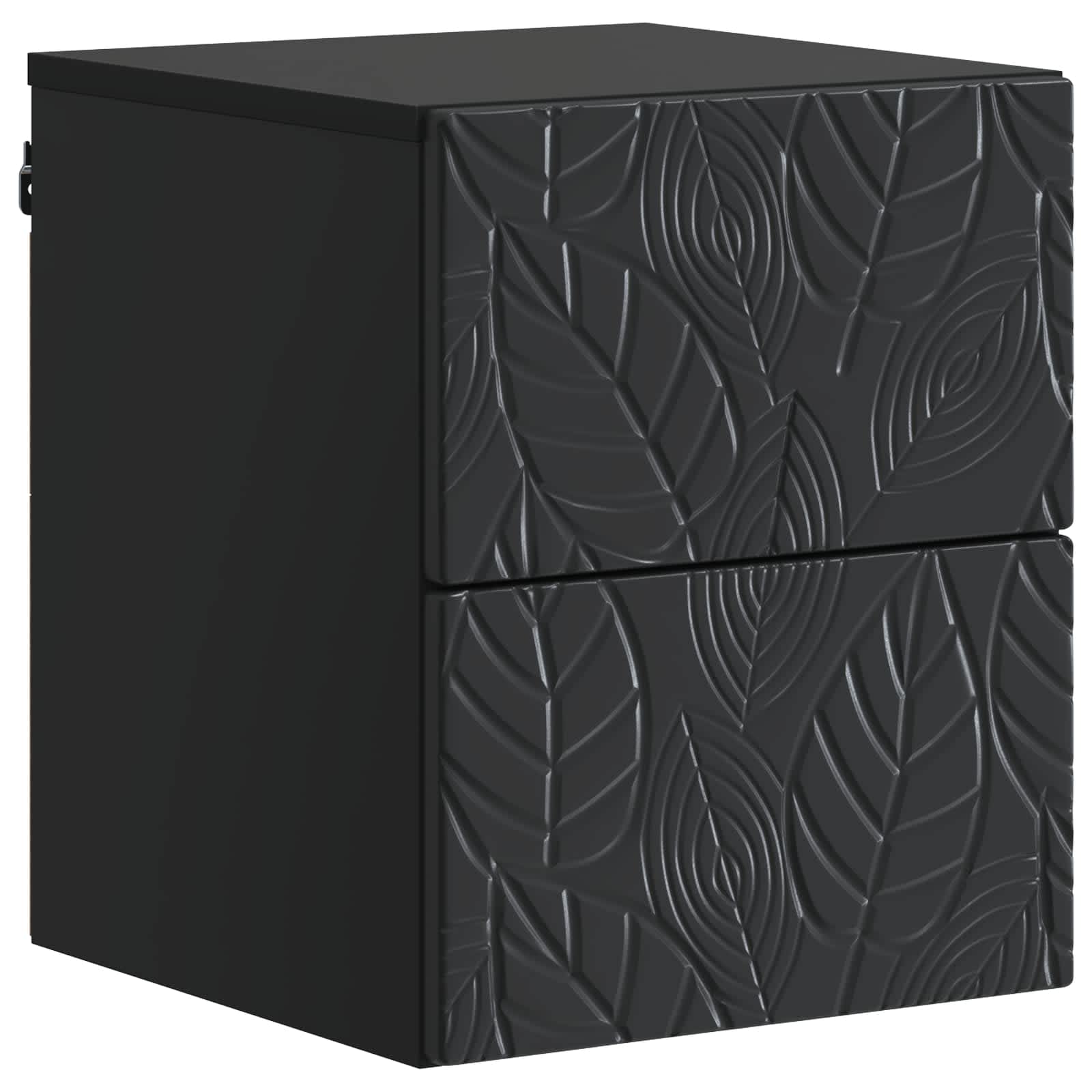 Gabinete de canto montado na parede preto 34,5 x 33 x 40 cm
