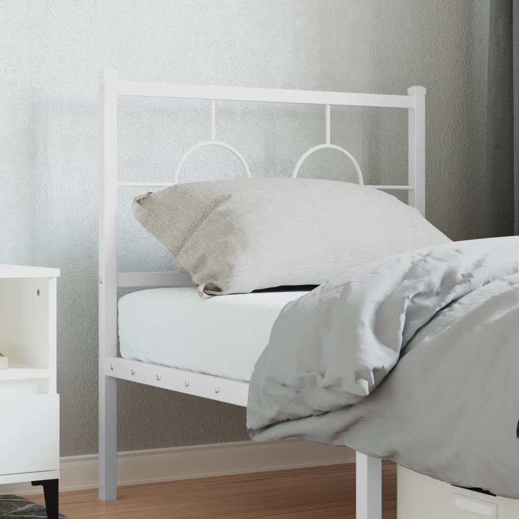 Cabeceira de substituição 75 cm metal branco