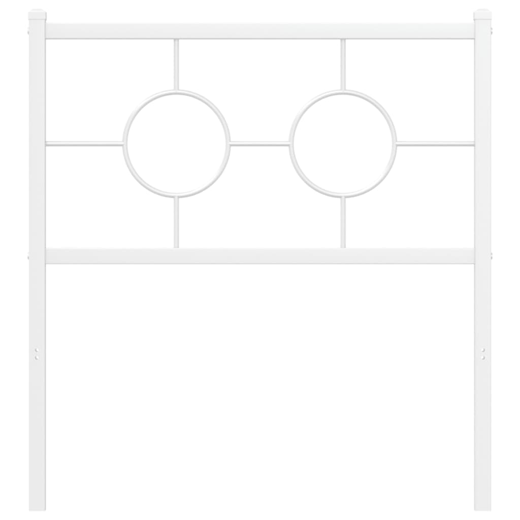 Cabeceira de substituição 75 cm metal branco