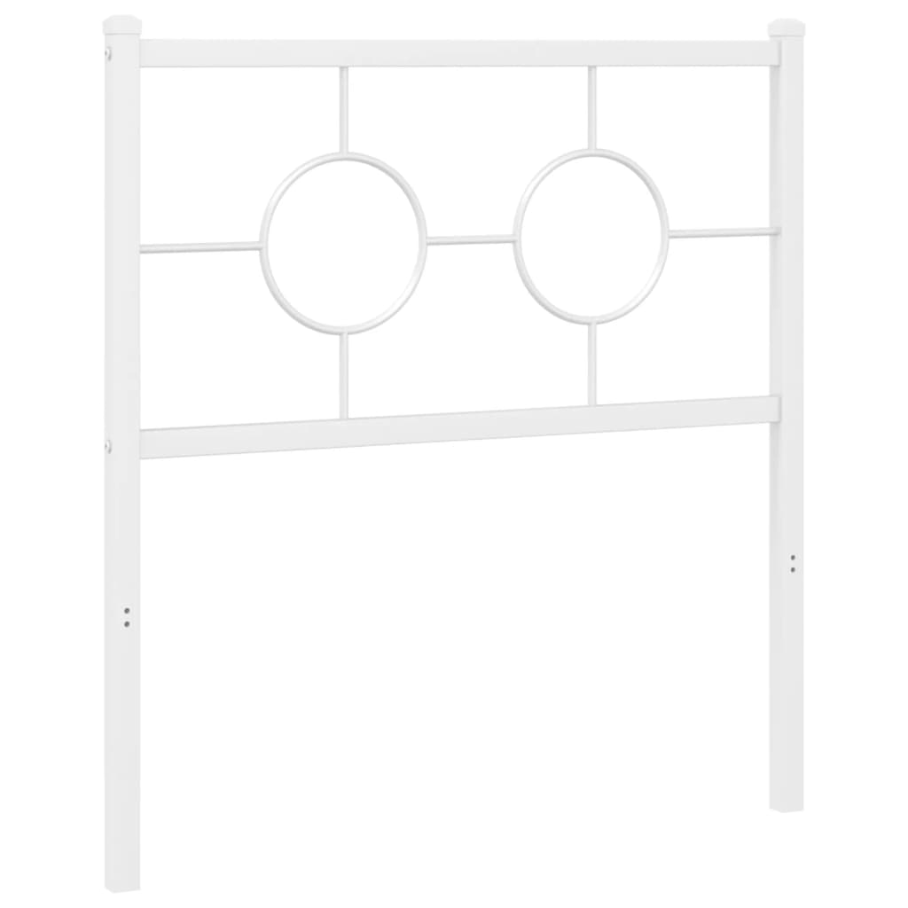 Cabeceira de substituição 75 cm metal branco