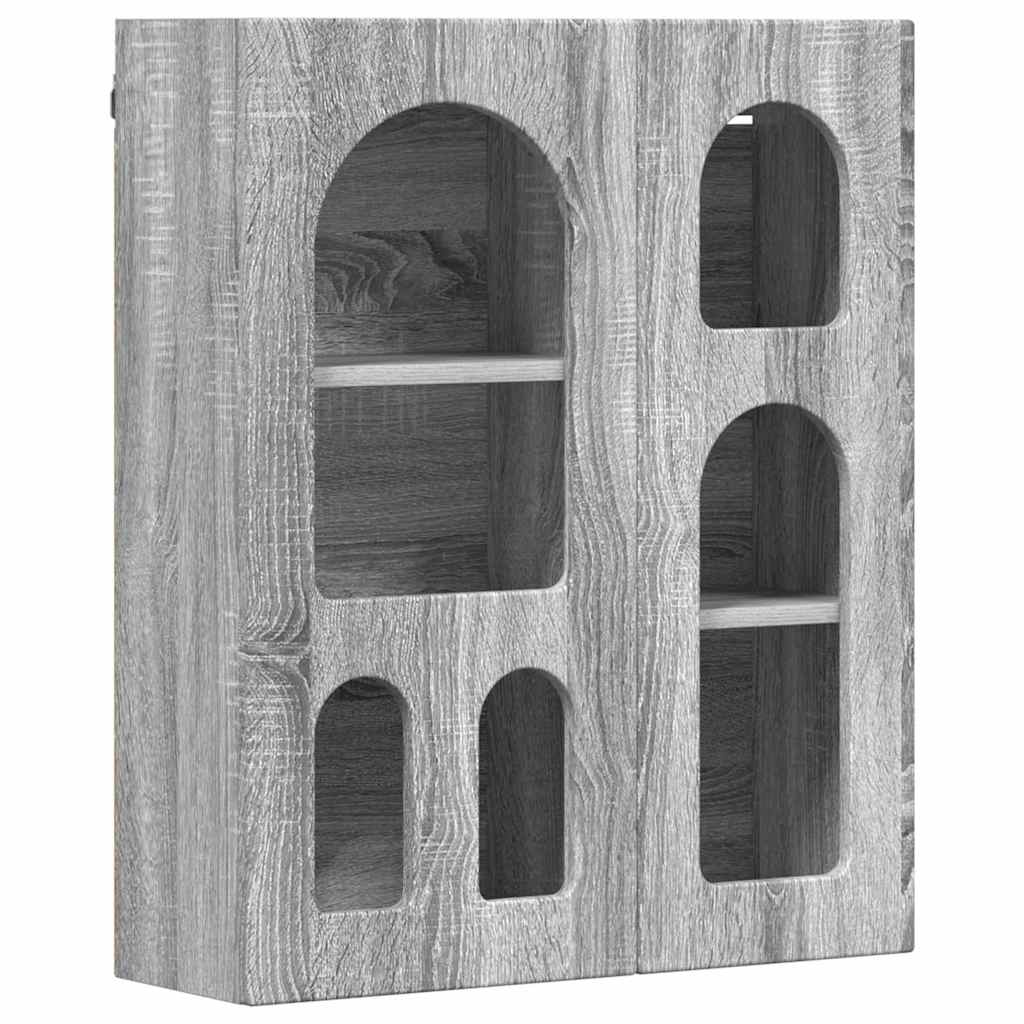 Armário suspenso elst sonoma cinzento 59 x 20 x 71,5 cm
