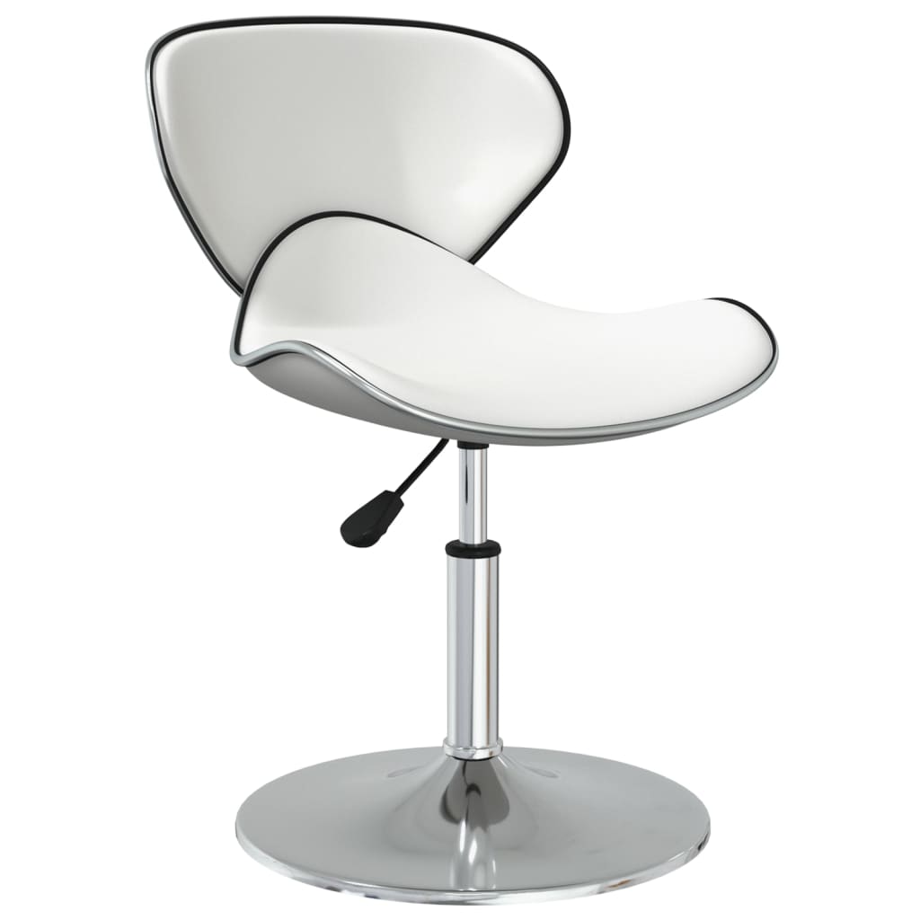 Cadeiras de jantar 6 pcs couro artificial branco