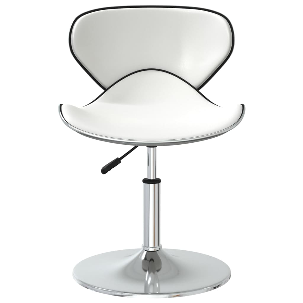 Cadeiras de jantar 6 pcs couro artificial branco