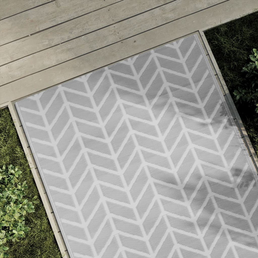Tapete de exterior 120x180 cm arakil PP cinzento