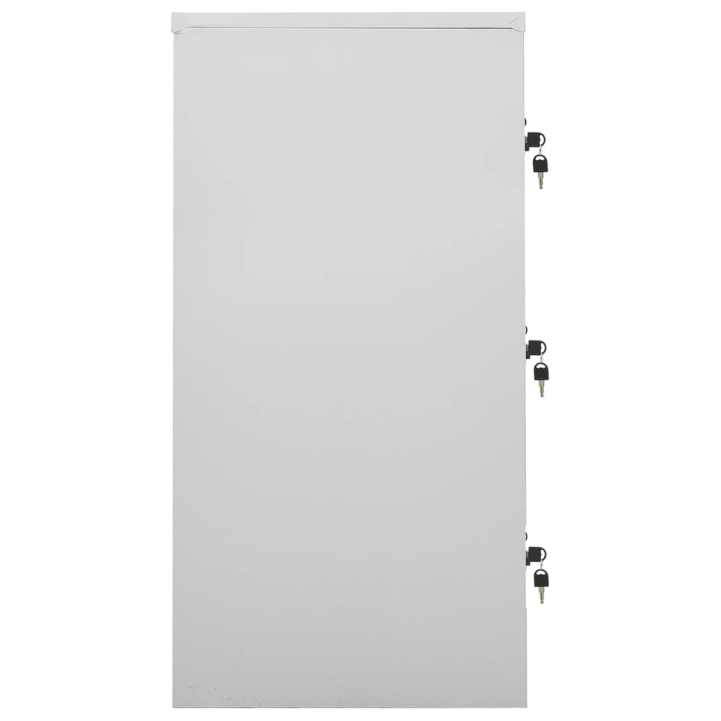 Cacifo 90x45x92,5 cm aço cinzento-claro