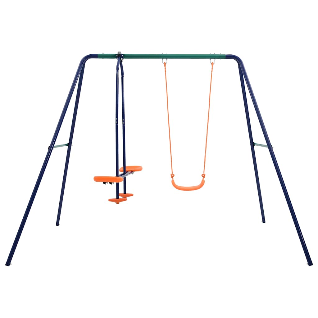Conjunto de baloiços com 3 lugares aço