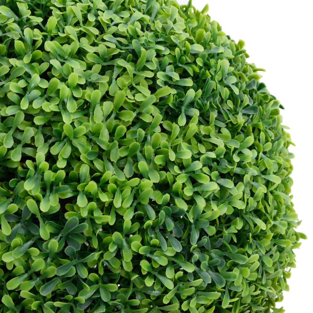 Planta artificial buxo em forma de esfera com vaso 50 cm verde